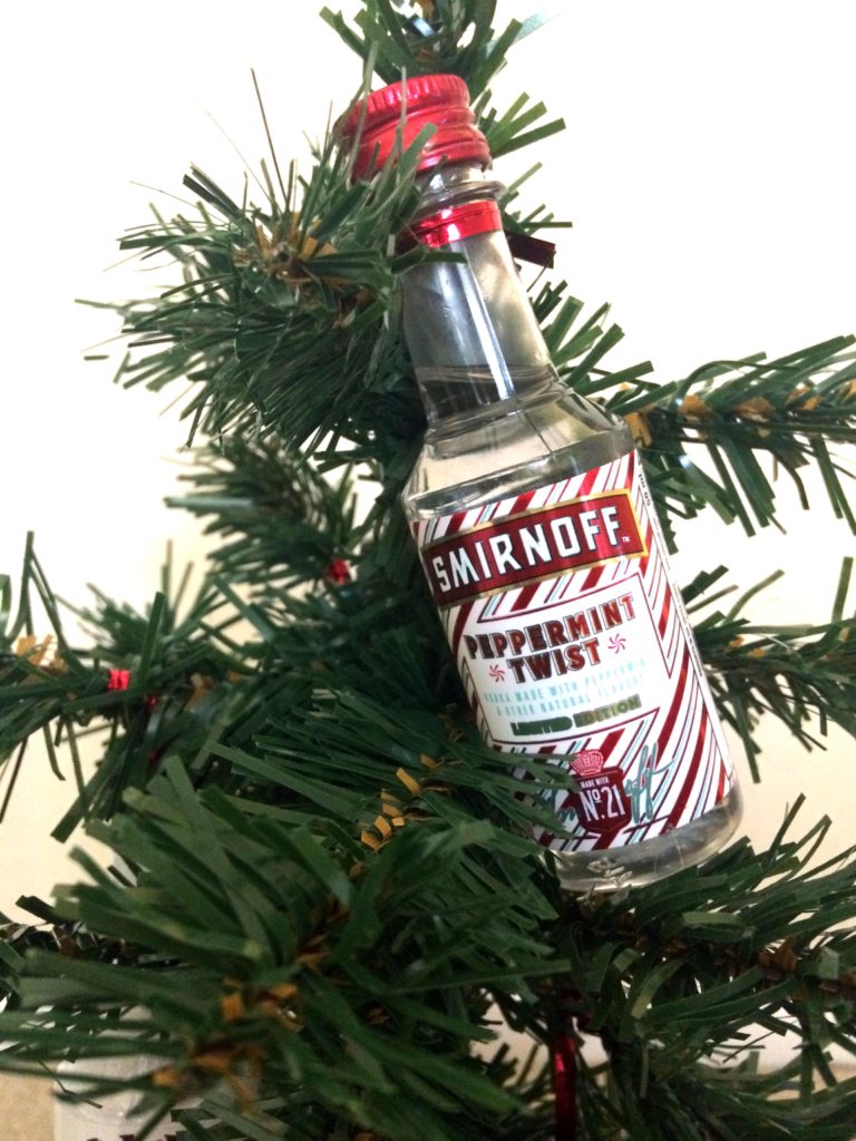 Mini Alcohol Bottle Christmas Tree Mrs Alex Paul