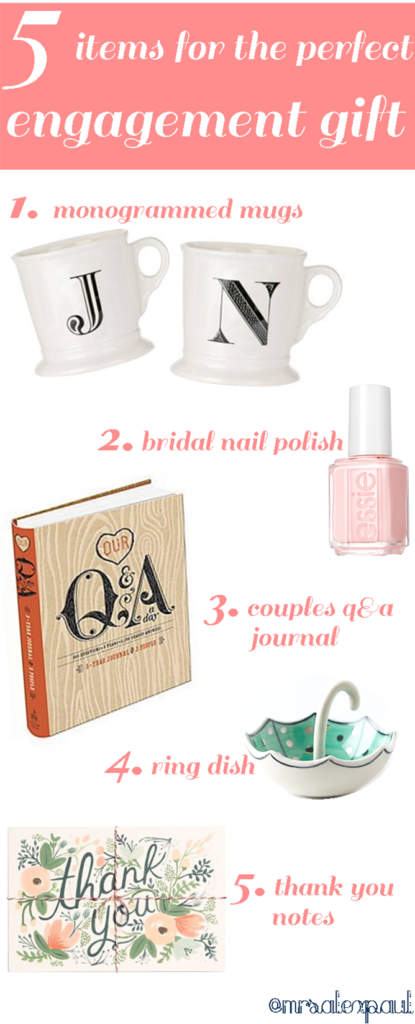 5 items for the perfect engagement gift