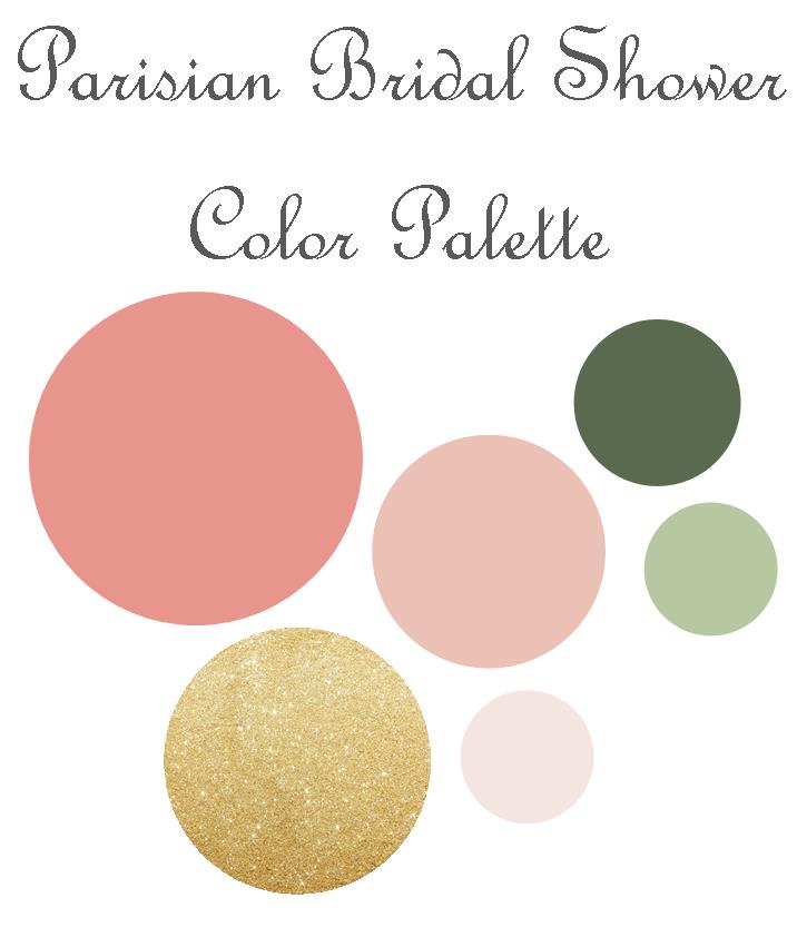 Parisian Bridal Shower Color Palette